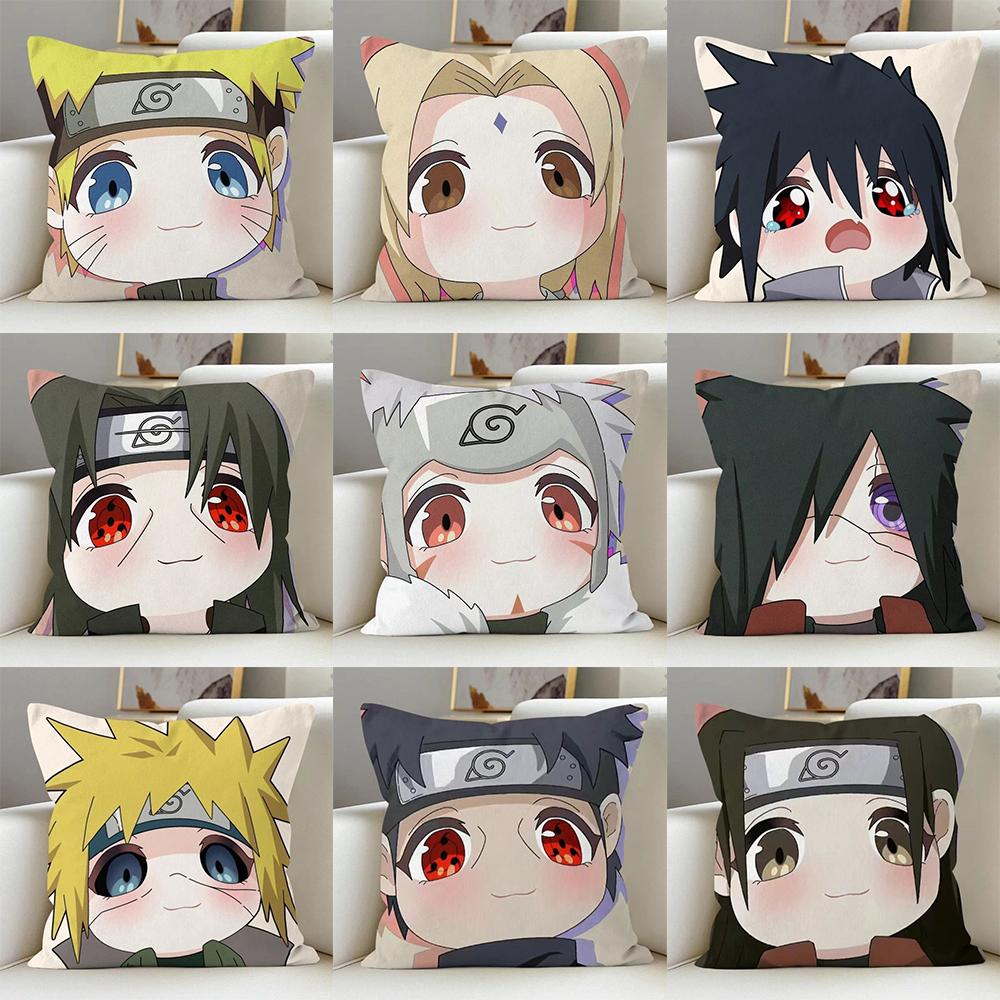 Naruto Anime Charakter Kissenbezug: Bezaubernde Designs für Fans! Anime-Accessoires und Dekorationsgeschenke
