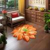 WTEMPO 3D Lotus Carpet Bedroom Carpet Bathroom Floor Mat Anti Slip Foot Mat