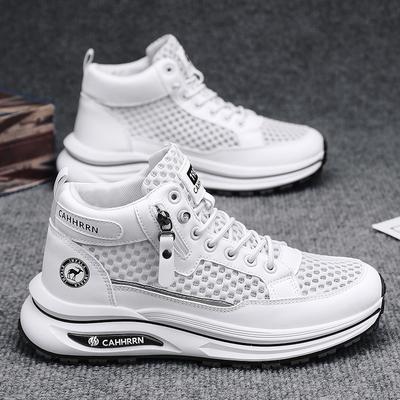 Men'S Shoes High-Top Board Shoes Lace-Free Fashionable Comfortable Trend Casual Breathable Men'S Shoes