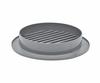 Round Grille With Mesh Fi 100 Gray - Rx 02-148