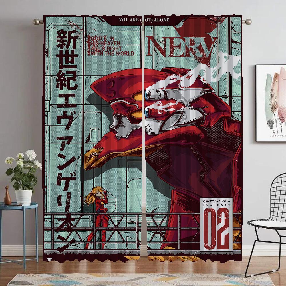 Evangeliones Home Interior Curtains for Camera Halloween Decoration Curtains Child Room Living Room Curtain Tulle for Bedroom