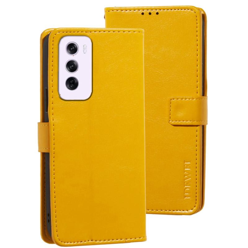For Oppo Reno12 5G (Global) Stand Case Crazy Horse Texture Leather Phone Cover