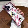 Cool Girl P-Powerpuffs Phone Case for iPhone 17 Air 16 15 14 Plus 13 12 11 Pro Max X Xs XR 8 E Anti-drop Transparent Soft Cover