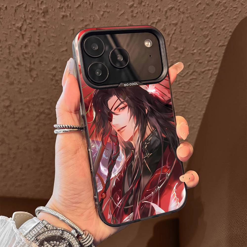 

H-Heaven C-Cartoon Официальное благословение для iPhone 17,16,15,14,13,12,11,Pro,Max,Plus,E,SE4,Air,Mini Черный чехол для телефона IMD Box iPhone17