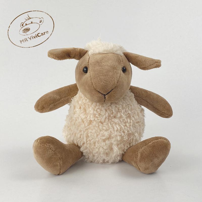 20cm Cute Alpaca Plush Doll Soft Cotton Stuffed Animal Toy For Kids Sleeping Partner Birthday Gift