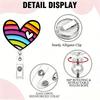 Id Card Holder Acrylic Retractable Badge Reel Lanyard Badge Holder Cute Cartoon Badge Reel For Office School Hospital