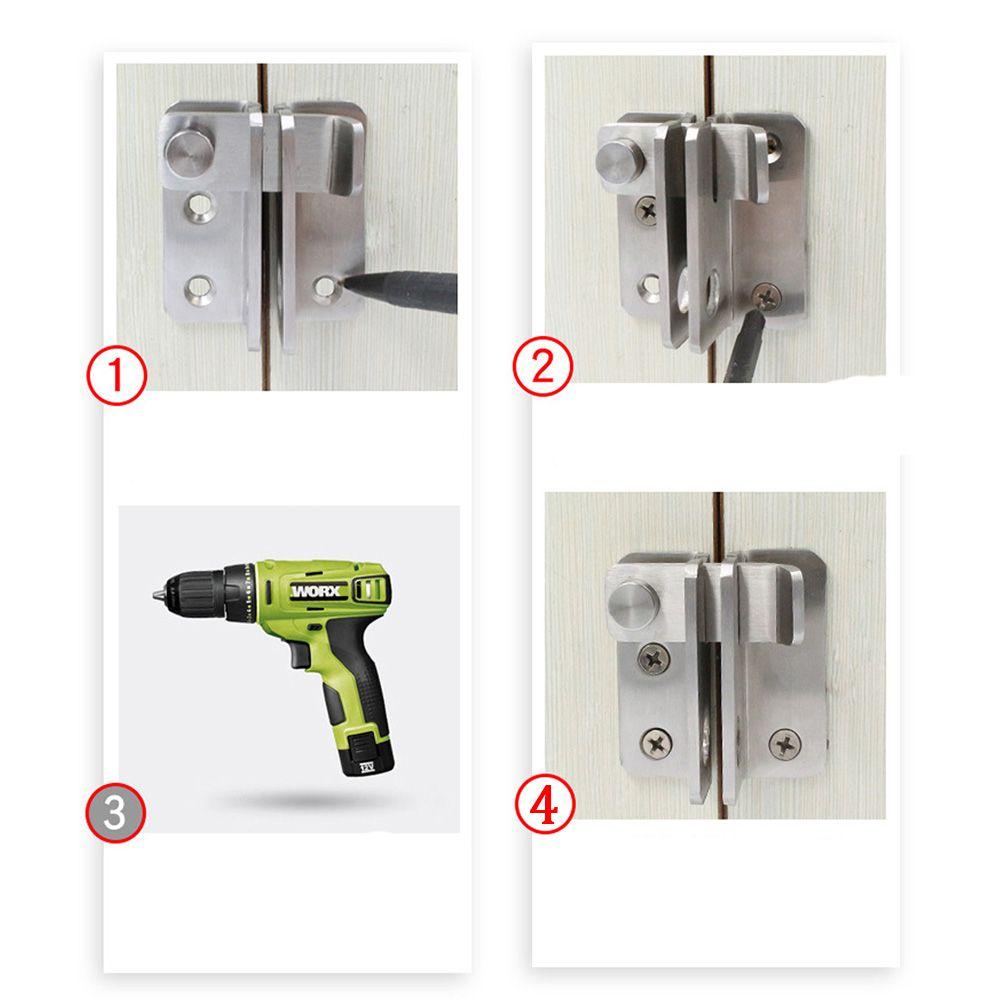 Stainless Steel Door Buckle Thick Padlock Latch New Guard Clasp  Home Hotel