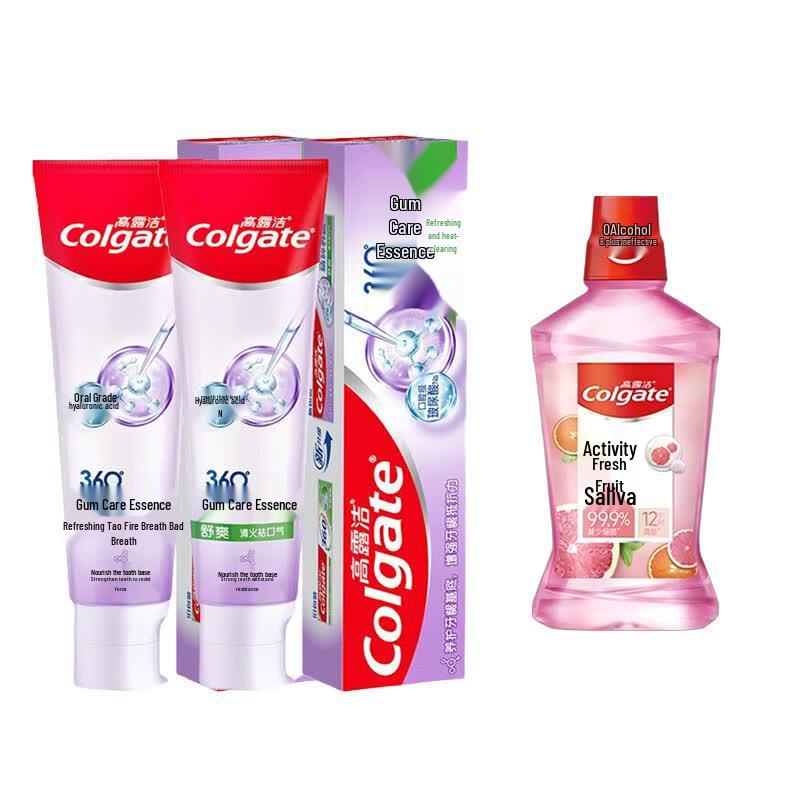Зубная паста Colgate для ухода за деснами (2-Pack) & Набор ярких фруктовых ополаскивателей для полости рта