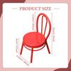 Dollhouse Miniature Chair Role Playing Pretend Toy Doll House Decoration Furniture Model for