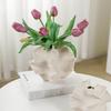 1PC Nordic Minimalist Ceramic Coral Vase Modern Vase Home Table Flowers Donut Vases Living Room Desktop Center Decoration