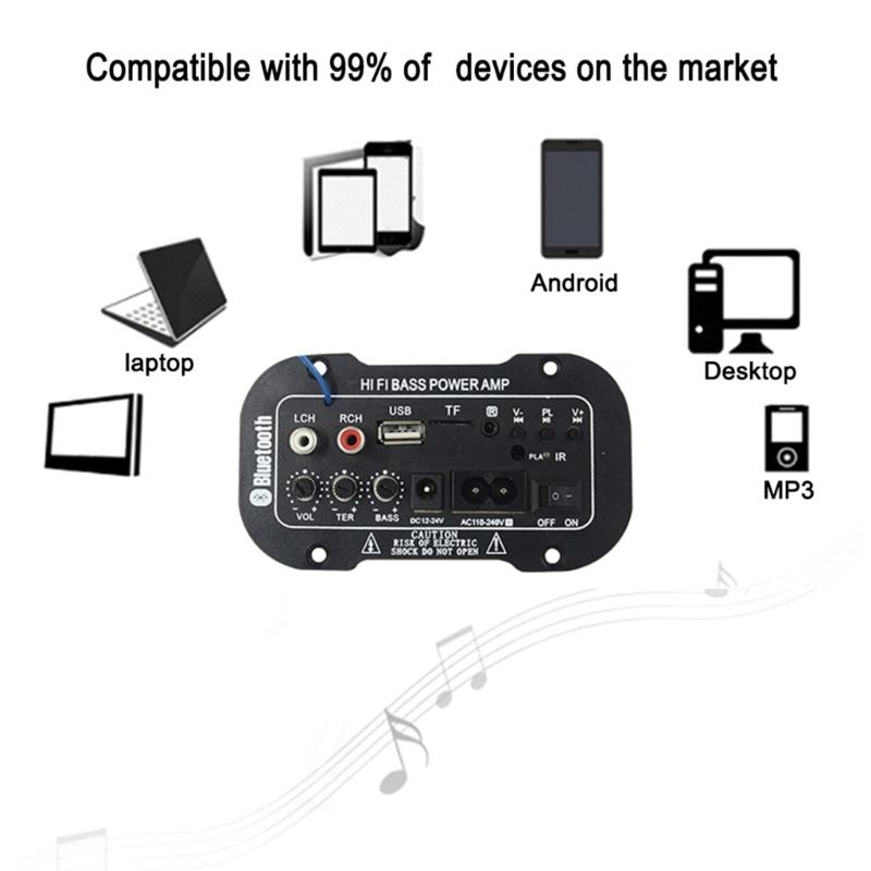 Kabelloses HiFi Bass Leistungsverstärkerplatine mit Subwoofer Audio Leistungsverstärkermodulen mit Höhen- und Bassregelung