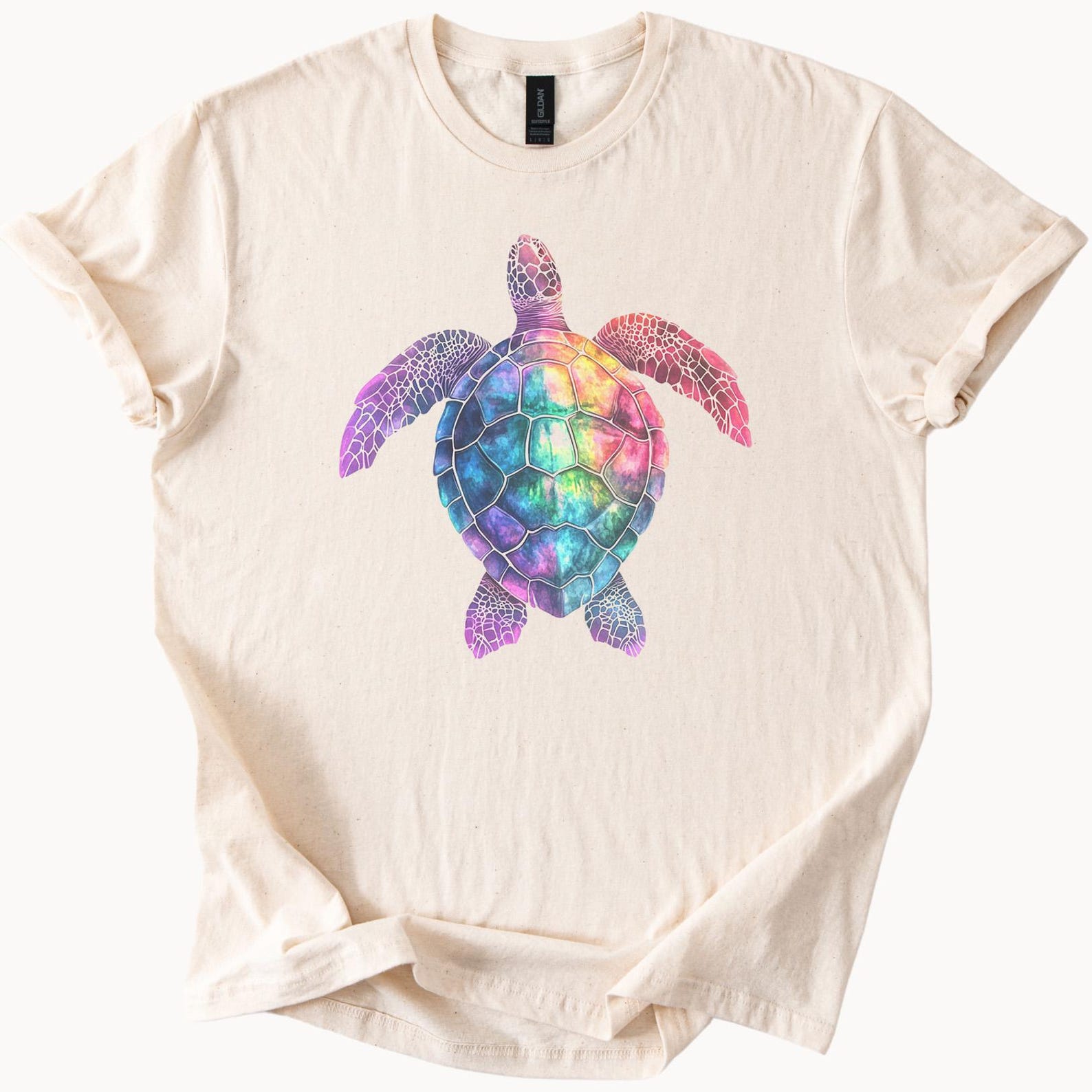 Colorful Galaxy Sea Turtle Graphic Shirt Watercolor Ocean Animal Art Tee Nature Lover Gift Beach Shirt Turtle Lover Apparel 120