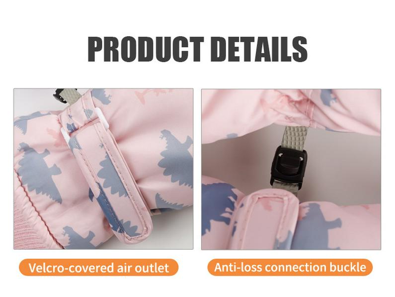 Children's Winter Ski Gloves: Warm, Windproof & Waterproof for Ages 6-13