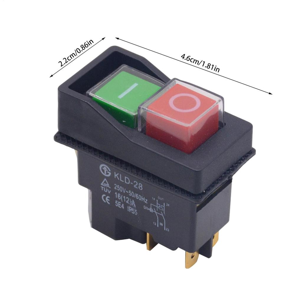For Industrial Magnet Button 4 Pin Ac250v 16a Electric Power Equipment Magnetic Starter Power Tool For Industrial Milling