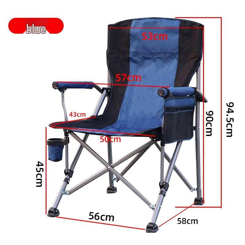 Outdoor Folding Fishing Chair with Backrest