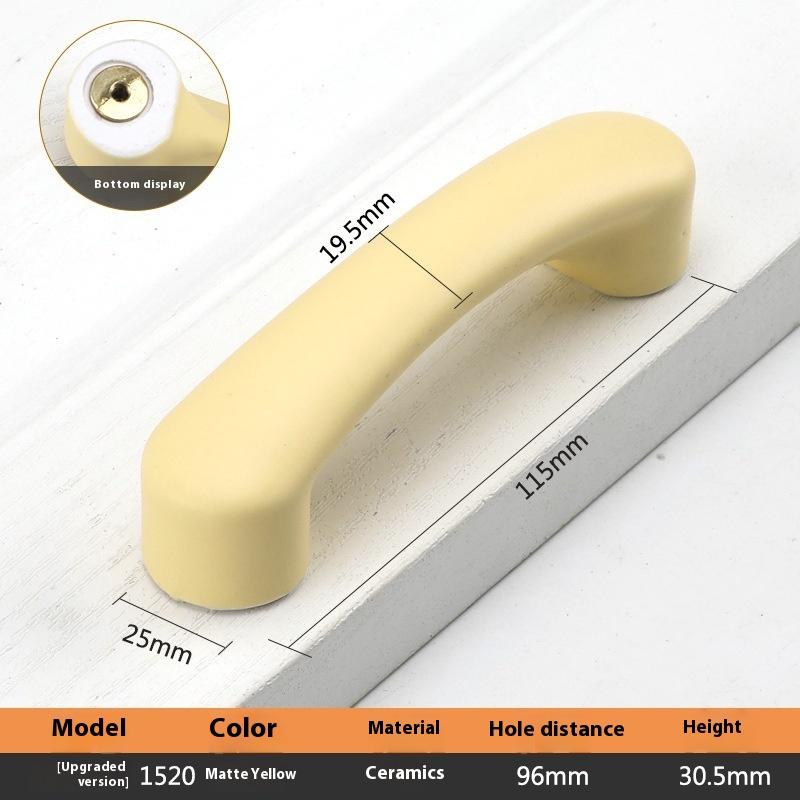 Keramik Schrankgriffe im nordischen Stil für Kinderzimmer, Macaron-farbenfrohe runde Schubladenknöpfe und -griffe, Möbelgriffe für Kinder