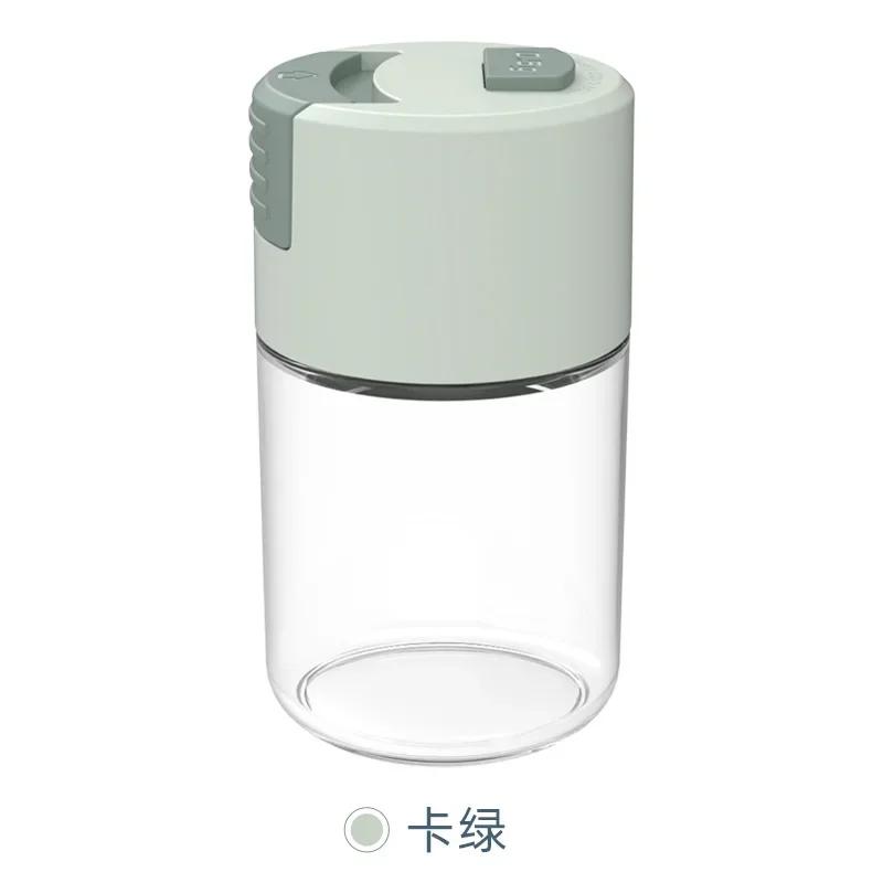 Metering Salt Shaker Push Type Salt Dispenser Salt Tank Sugar Bottle Spice Pepper Salt Shaker SpiceJar Can Seasoning Bottle