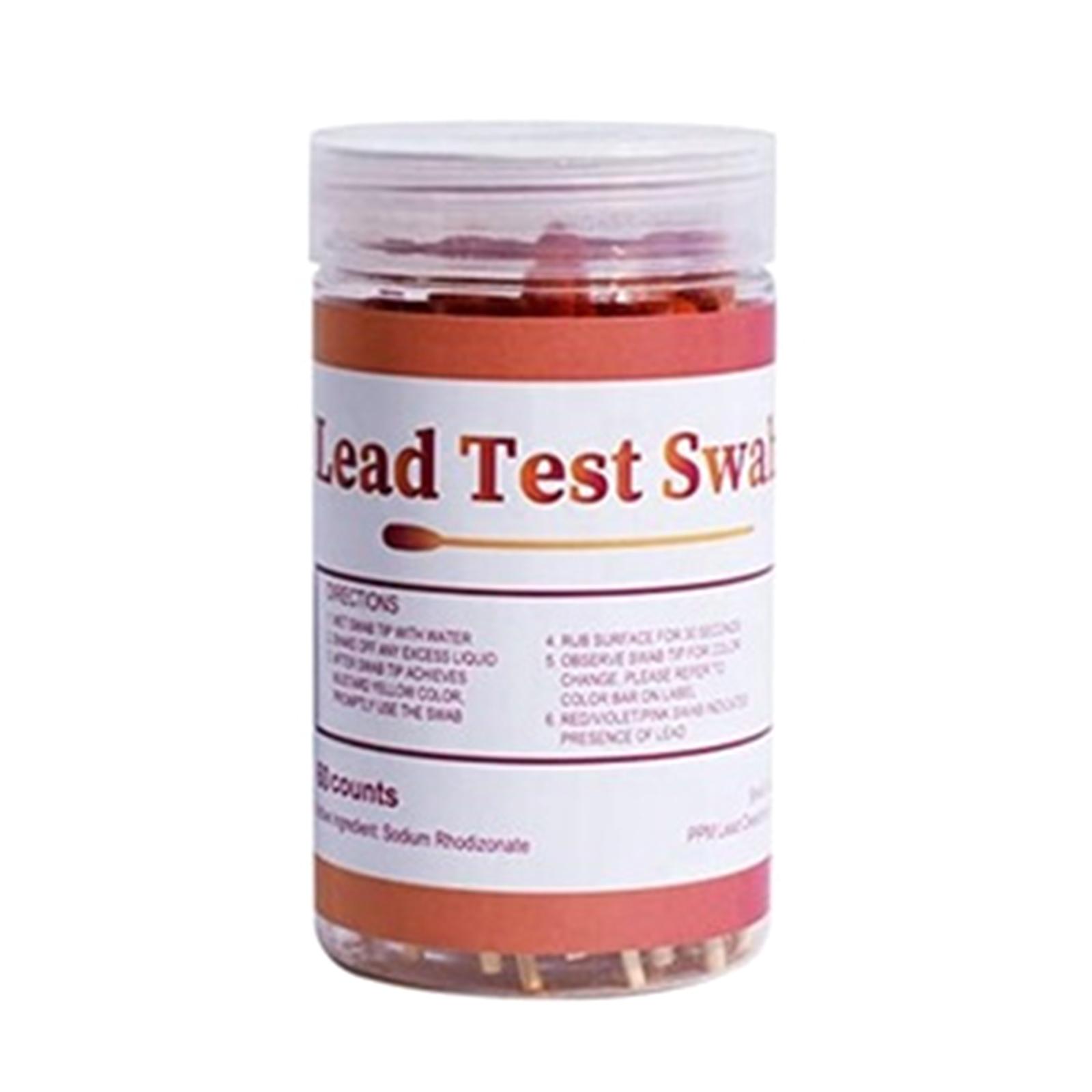 

60Pcs Sensitive Lead Test Swabs Rapid Home Lead Testing Swabs 30S Result Lead Test for Metal 1