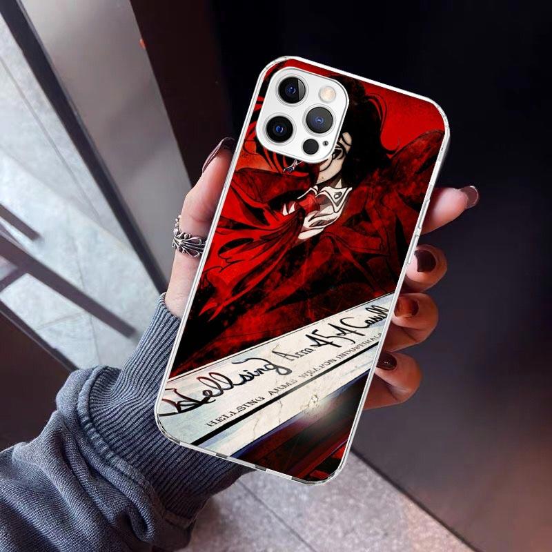 

A-Alucard Hellsing Anime Phone Case For iPhone 17 Air 11 13 Mini 14 15 Plus 16 12 Pro Max 16E SE 7 8 Pattern Soft TPU Back Cover iPhone 14 Plus