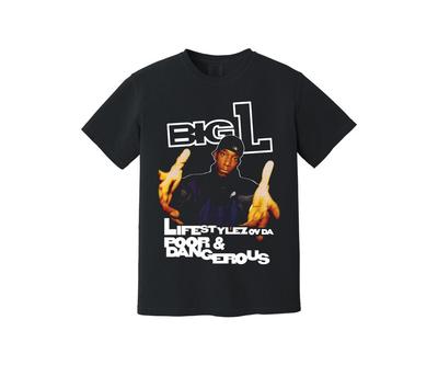 Big L Yoksul ve Tehlikeli Yaşam Tarzı Hip Hop Tişörtü