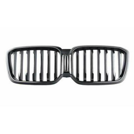 51135A1AC55 Lesklá černá přední maska pro BMW X3 G01/G08 LCI (Žádné díry)