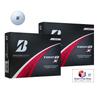 Piłka golfowa Bridgestone TOUR BX biała model 2024, zestaw 12 piłek, 2 sztuki, oryginalna karta sklepowa w zestawie