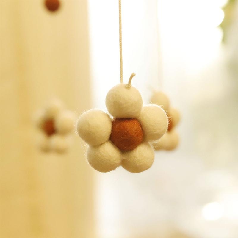 Flower Baby Crib Mobile Baby Crib Mobile for Boy Girl Felt Flower Baby Mobile for Crib Infant Bed Decoration Toy Hanging