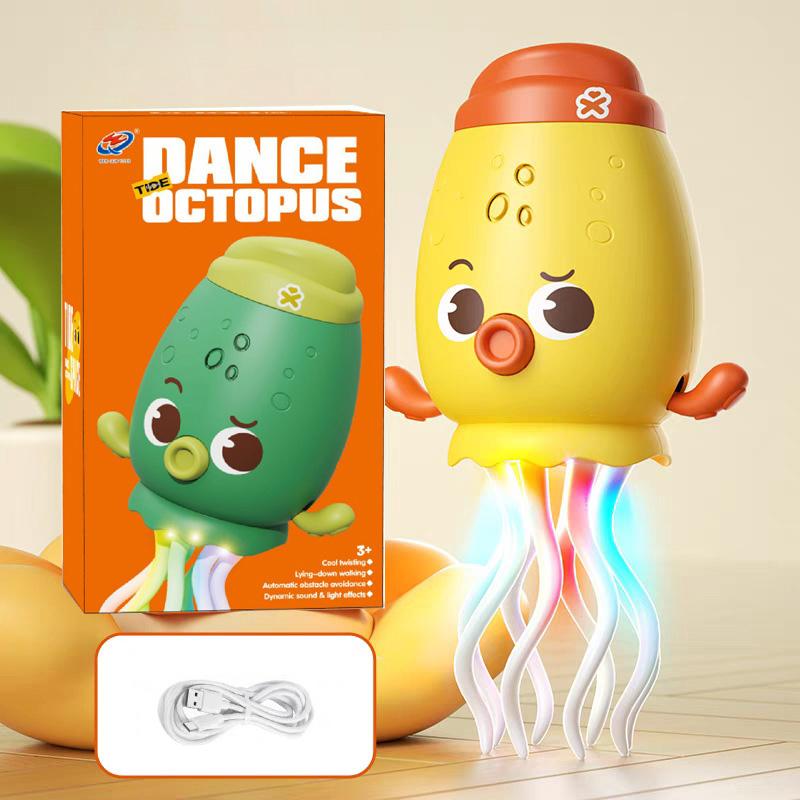 Trendy Dancing Squid Wiggly Wonder Octopus Toy with LED Lights and Music Kids Electronic Pet Toys Interactive Development Toys