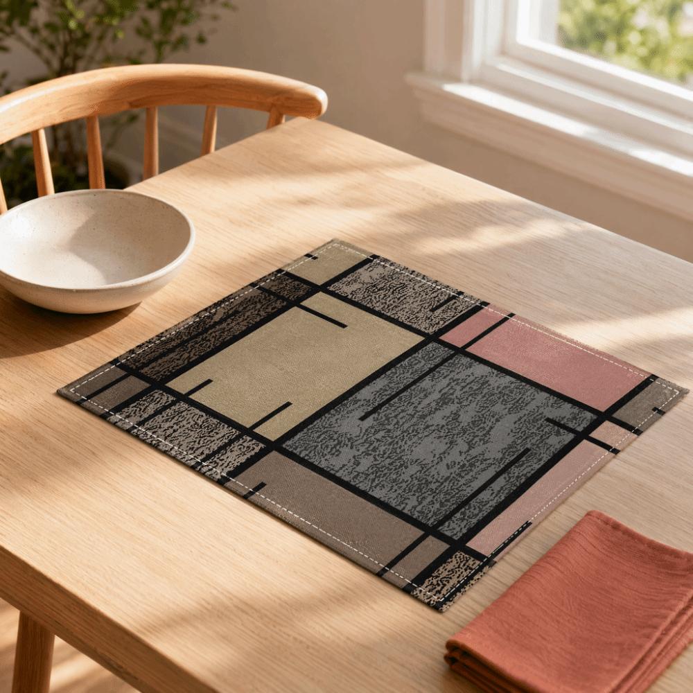 2PCS Oil-Proof Heat-Insulating Mat Ethnic Style Coffee Cup Mats Dining Table Mat Restaurant