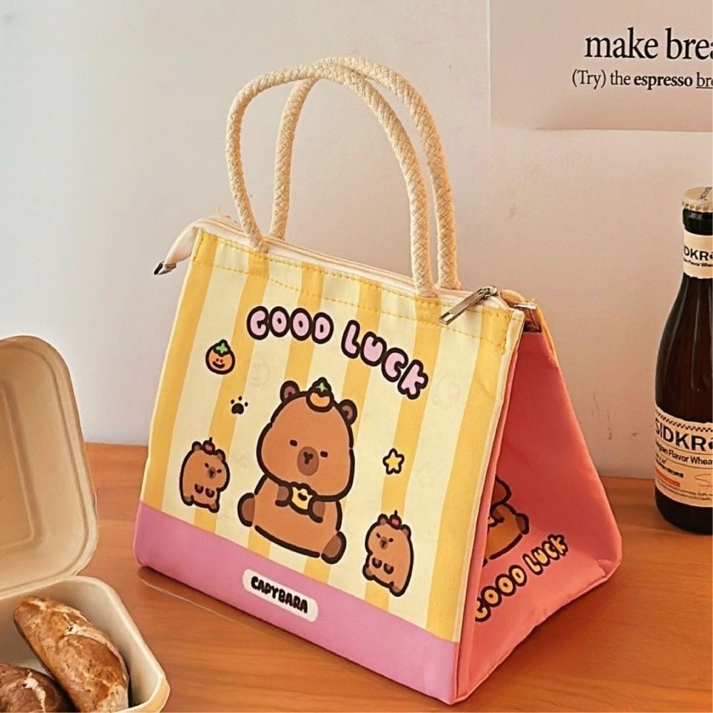 Large Capacity Bento Bag High Aesthetic Insulated lunch Box Thermal Insulation Bags Suitable Traveling Easy to Carry Office lunch Box Bag