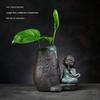Stylish Ceramic Pothos Hydroponic Flower Pot Vase for Home Decor
