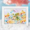 1roll/ Cloud Theme Theme Cute Cartoon Sticker DIY Decorative Material Collage Paper Scrapbooking Material Handmade  Diary Album