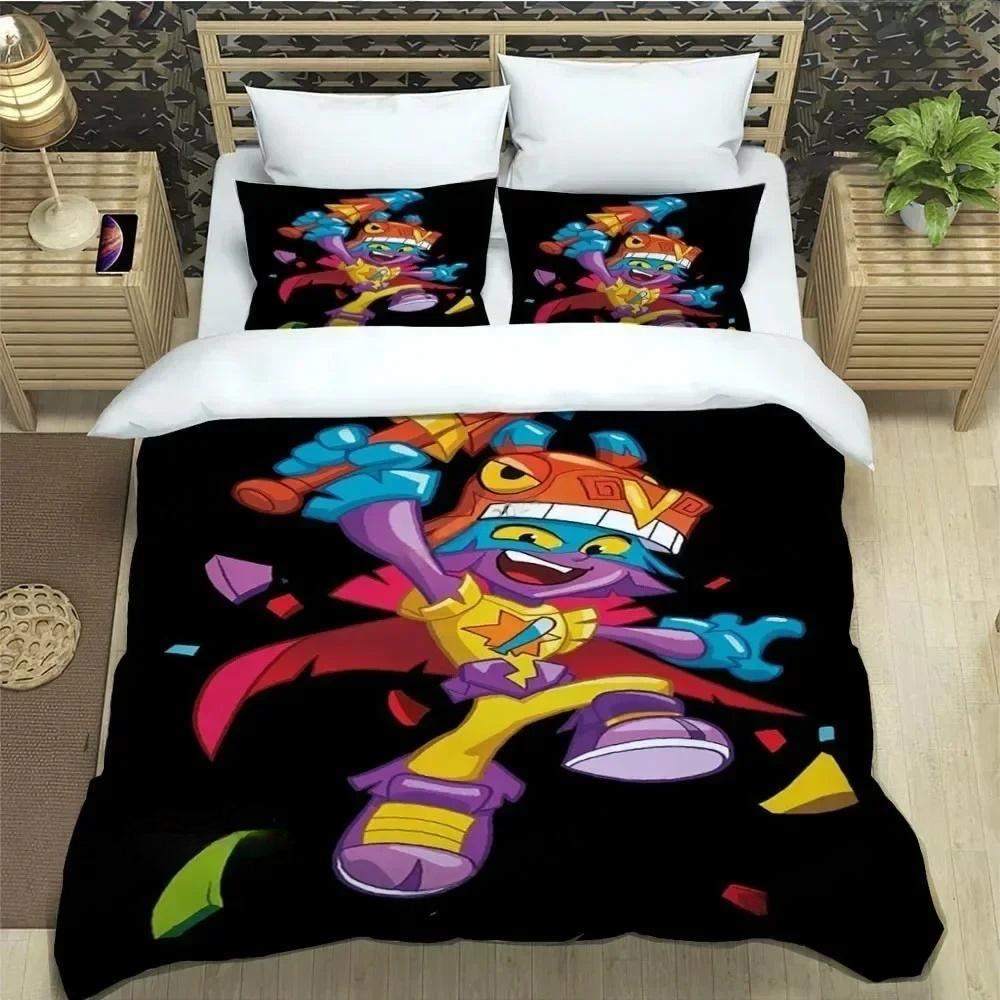 S-Superzings Bedding Sets S-Superzings Pattern Duvet Cover Set Gifts For Kids Bedroom Decor Kid Birthday Gift Birthday Decor