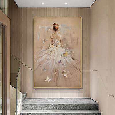 Toile de peinture de ballerine moderne abstraite, affiches de danseuse de Ballet, imprimés d'images d'art murales pour décoration murale de salon Cuadros