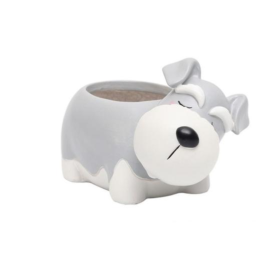 Cartoon Hunde Desktop Sukkulenten Pflanzen Blumentopf Home Garten Landschaft Dekor