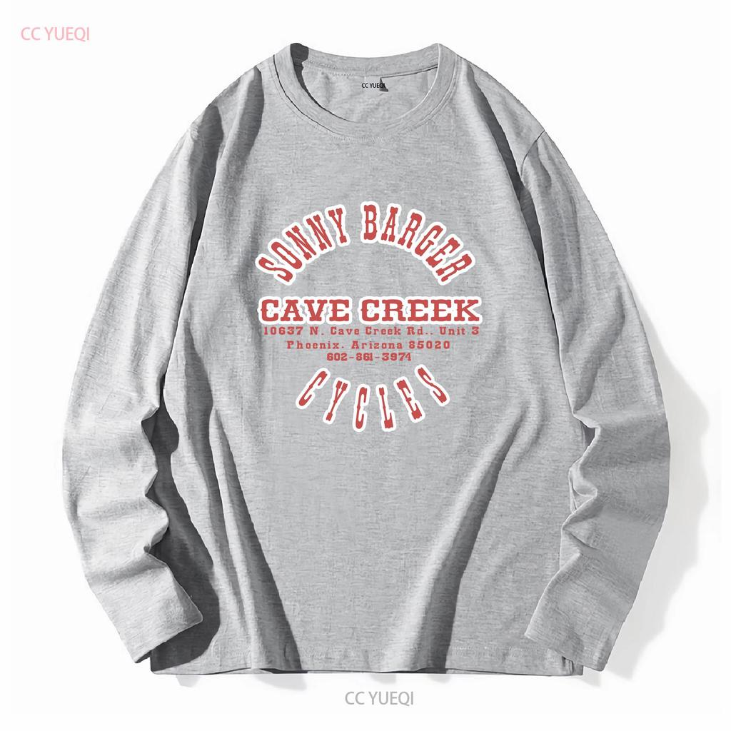 Sonny Barger Cycles Cav3 Creek T Shirt Black Cotton Funny Vintage For Men Long or Short Sleeves Vintage Washed Designer Clothes