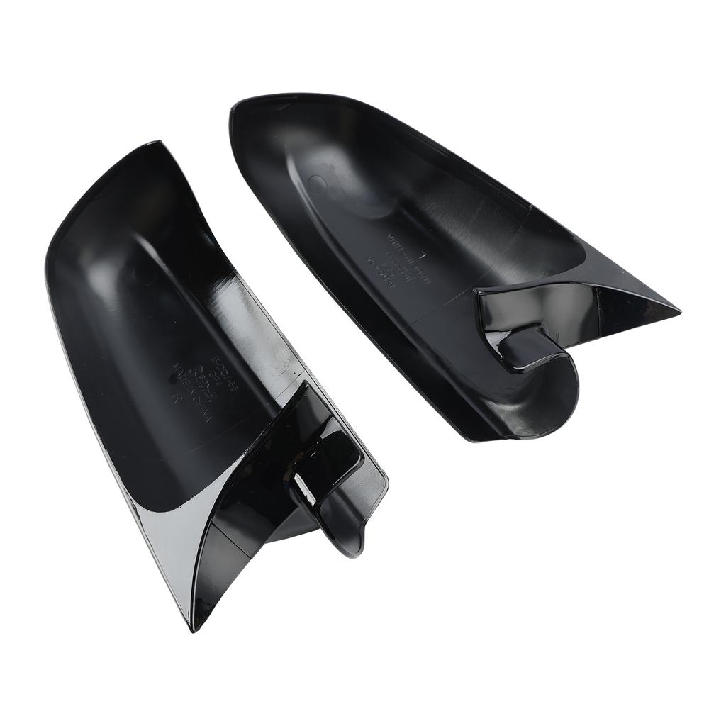 Glänzend Schwarz Flügel Außenspiegel Abdeckkappen Links + Rechts für VW Golf Mk4 1998-2004