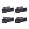4Pcs IEC320 C6 To IEC320 C7 Power Adapter Right Angle IEC320 C6 To C7 90 Degree Right Turn Power