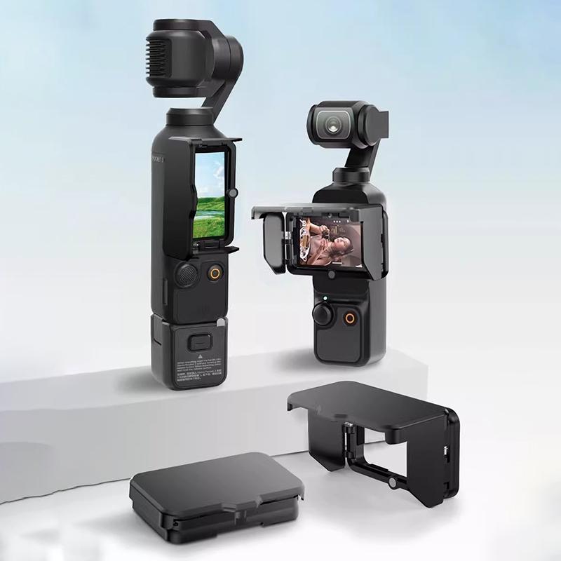 Parasole per Schermo per Dji Osmo Pocket 3 Accessori Pieghevole a 3 Lati Anti-Riflesso Copri Schermo Fotocamera Parasole