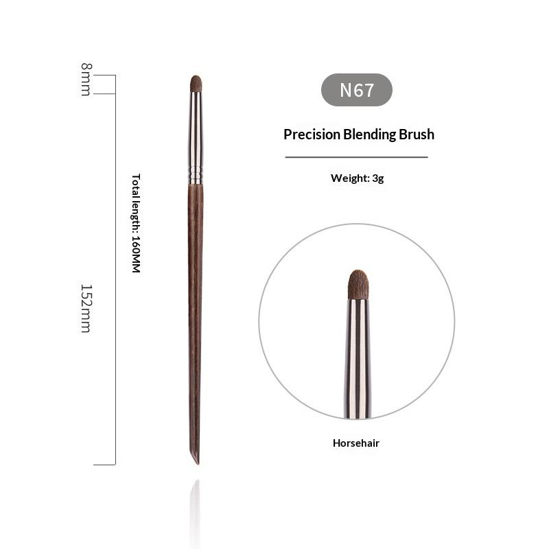 Professional Animal Hair Makeup Brush Set Complete Soft Bristles for Eyeshadow Lip Foundation Beginner Use