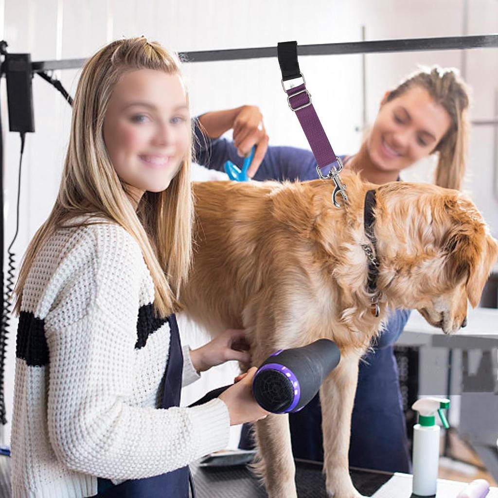 Pet Dog Grooming Arm Accessories - Dogs Loop Pets Grooming Loops Extension Straps 2 PCS Adjustable Secure and Stable Loop Extender Bathing Restraint