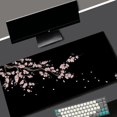 Sakura Mouse Pad Large Gamer Mousepad Pink Cherry Blossom Keyboard Mats XXL Mousemat Pc Accessories Rubber Office Desk Mat X