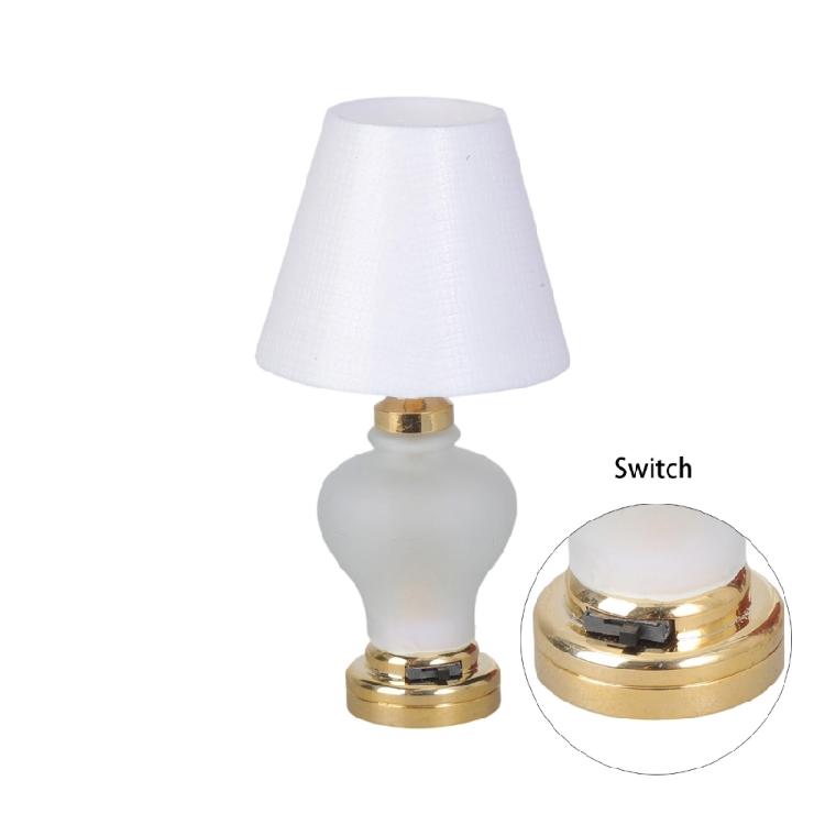 1:12 Dollhouses Living Room Table Kid LED Table Lamp Toy Furniture House Table Lamp Dollhouses Furniture
