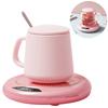Smart Electric Cup Warmer Portable Coffee Mug Heating Plate 3 Temperature Setting USB Plug Thermostat Coaster for Home Office
