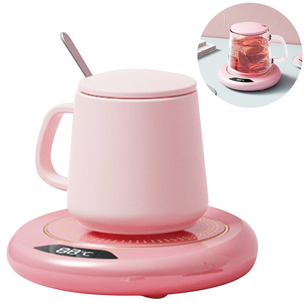 Smart Electric Cup Warmer Portable Coffee Mug Heating Plate 3 Temperature Setting USB Plug Thermostat Coaster for Home Office