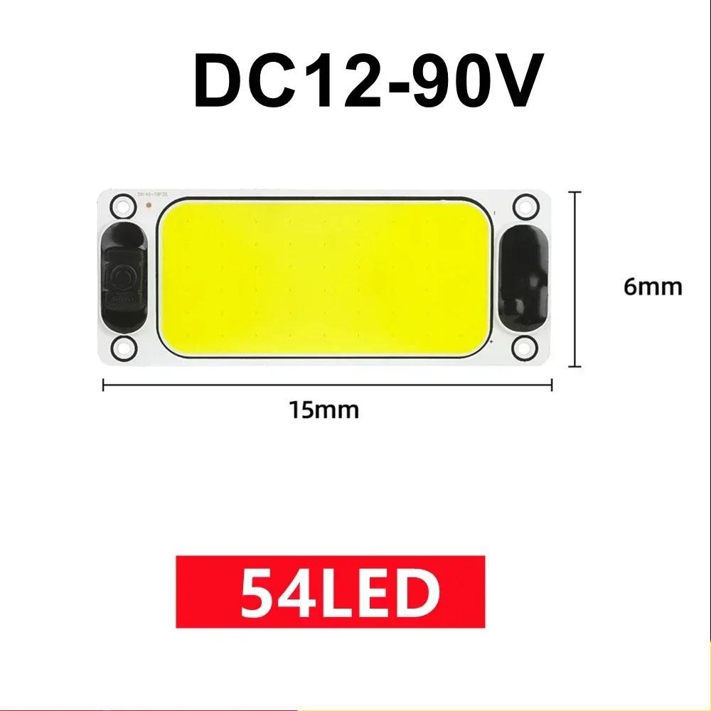 

LED Chip 12-90V Interior Light Ceiling Lamp With Switch Reading Night Light With On Off for Van Lorry Truck Camper Boat 54Leds