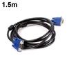 1.5/3/5/10M VGA Male Extension Cable Cord to Male Converter for PC TV Monitor