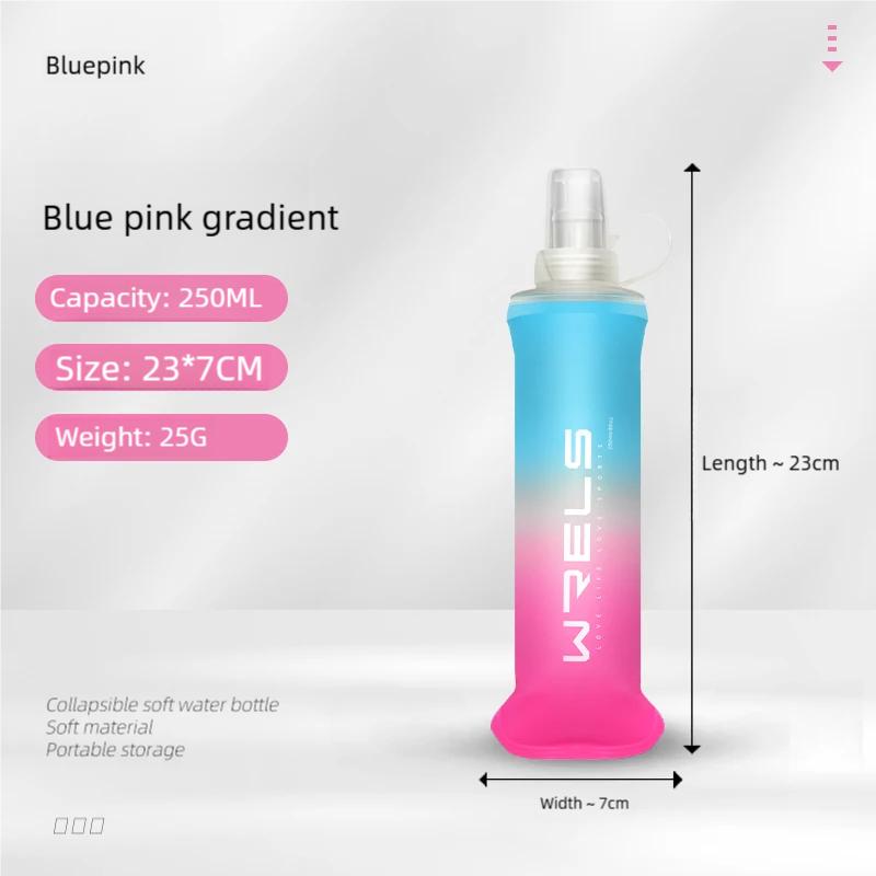 

Sport Water Bottle TPU Folding Soft Flask Drink Portable Water Bottle High Flow Running Hiking Bicycle Fitness Water Bag