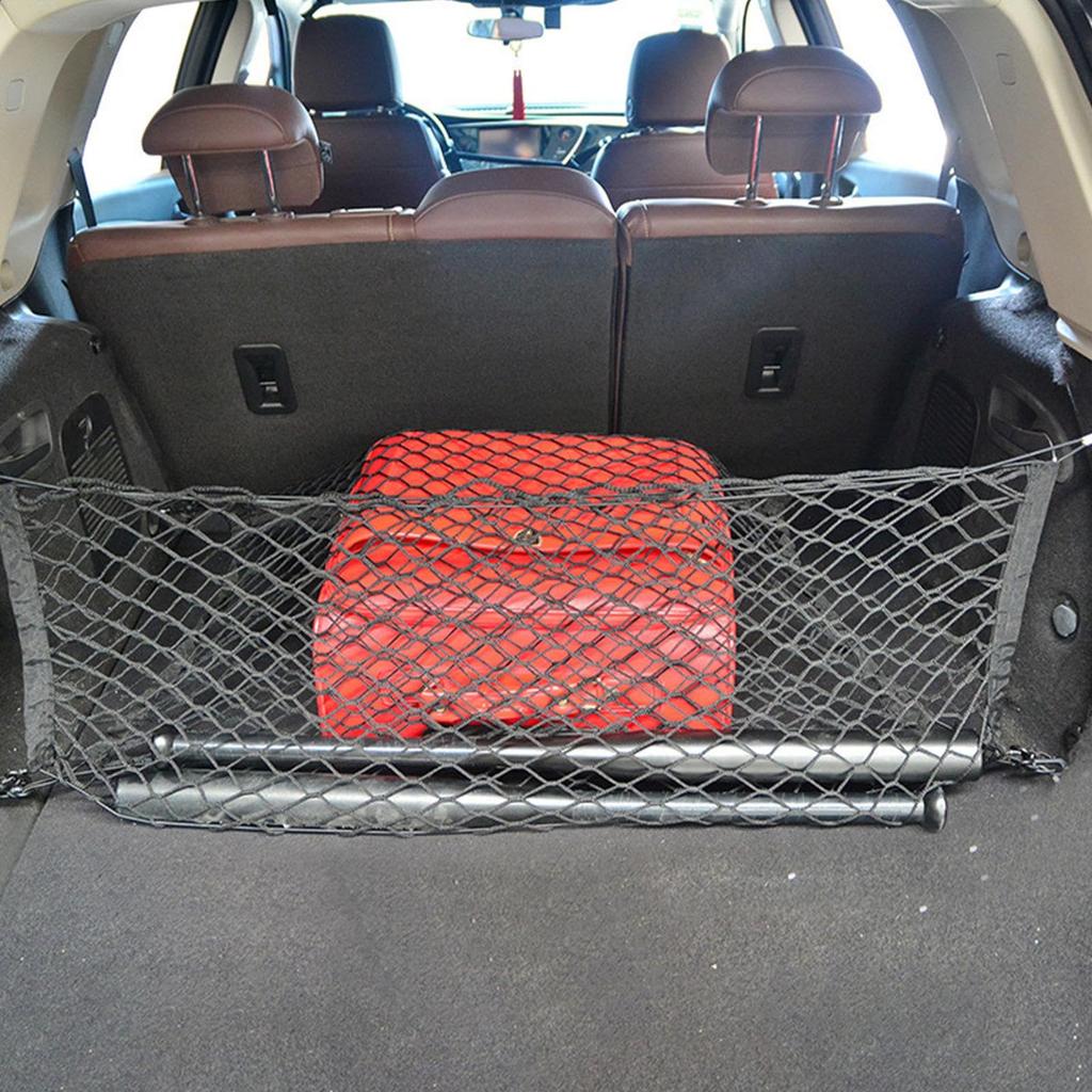 Trunk Mesh Cargo Net, Pickup with Hooks Elastic Cargo Net for Truck Bed -