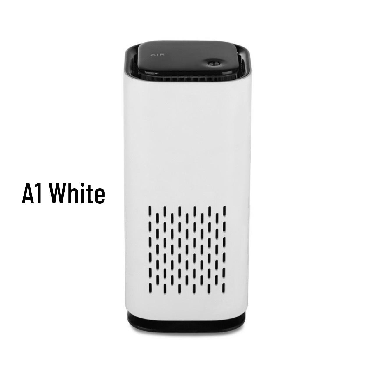 

A1 Negative Ion Portable Air Purifier for Car, Home, Bedroom, Office, and Desktop. A1 White